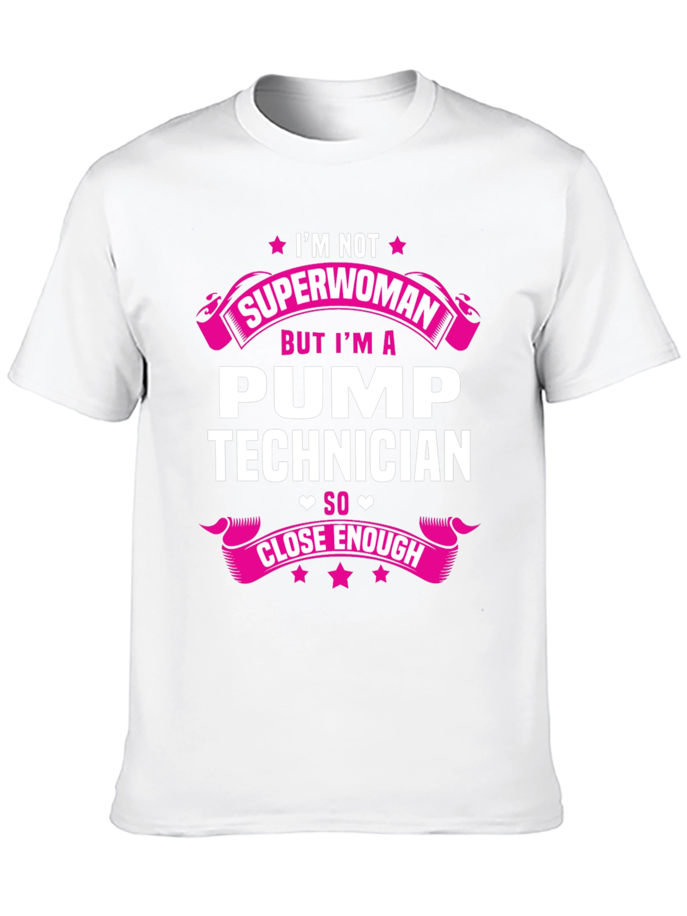 Pump Technician Superwoman Funny T-Shirt