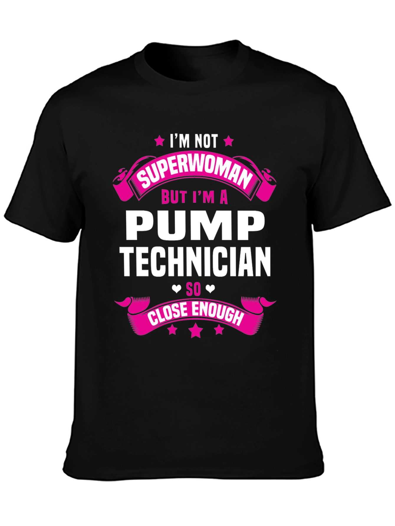 Pump Technician Superwoman Funny T-Shirt