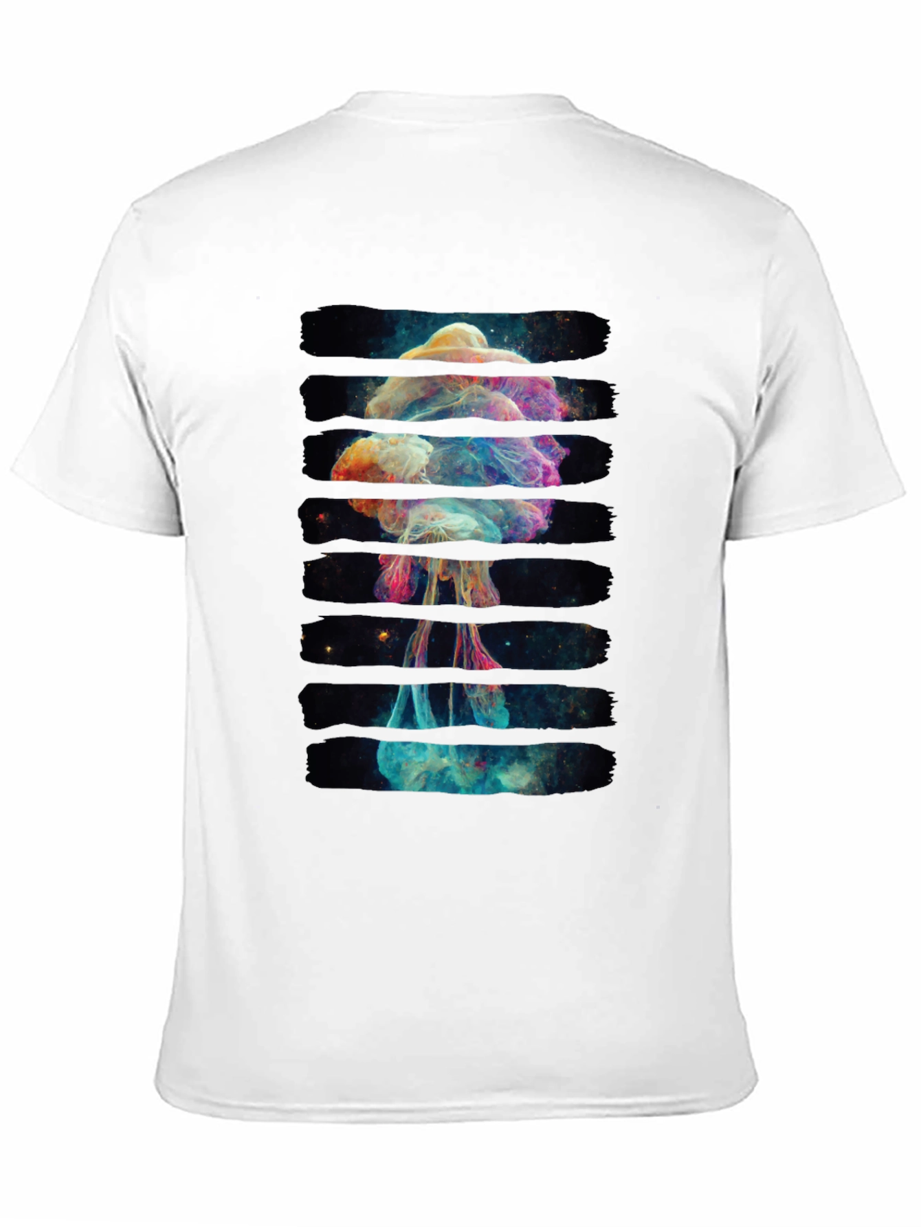 Cosmic Jellyfish Graphic Black T-Shirt