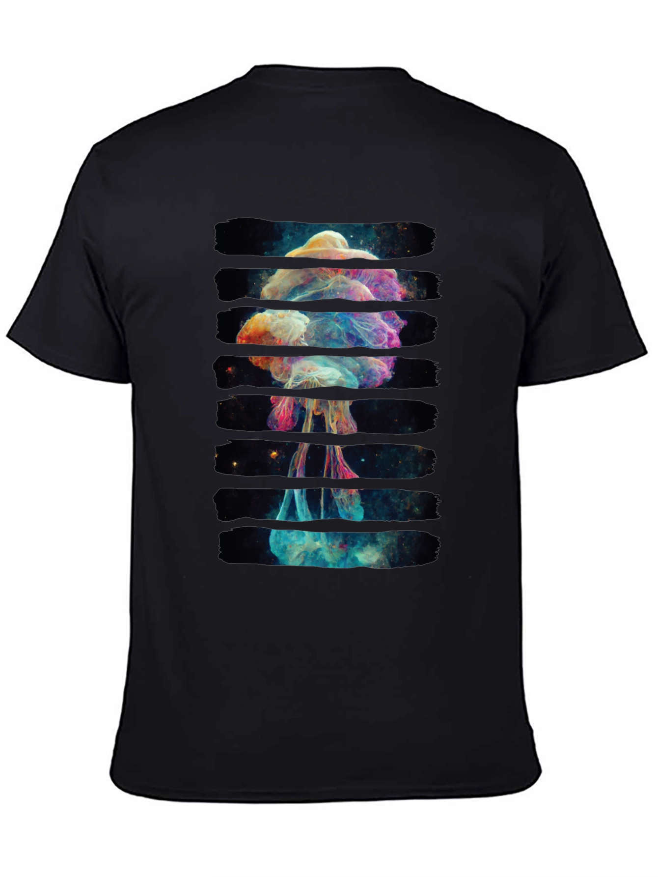 Cosmic Jellyfish Graphic Black T-Shirt