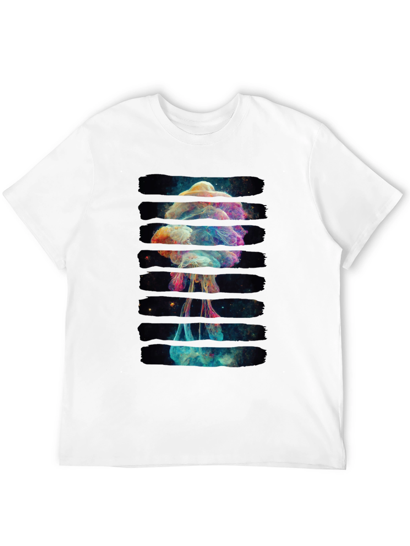 Cosmic Jellyfish Graphic Black T-Shirt
