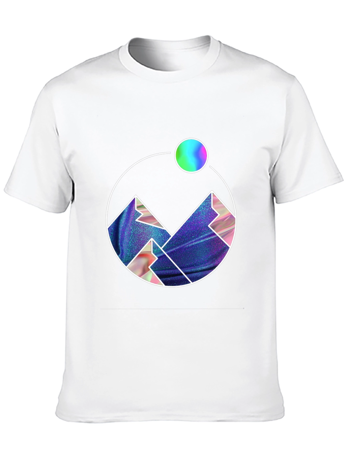 Mountainscape Graphic Tee - Black Cotton Blend