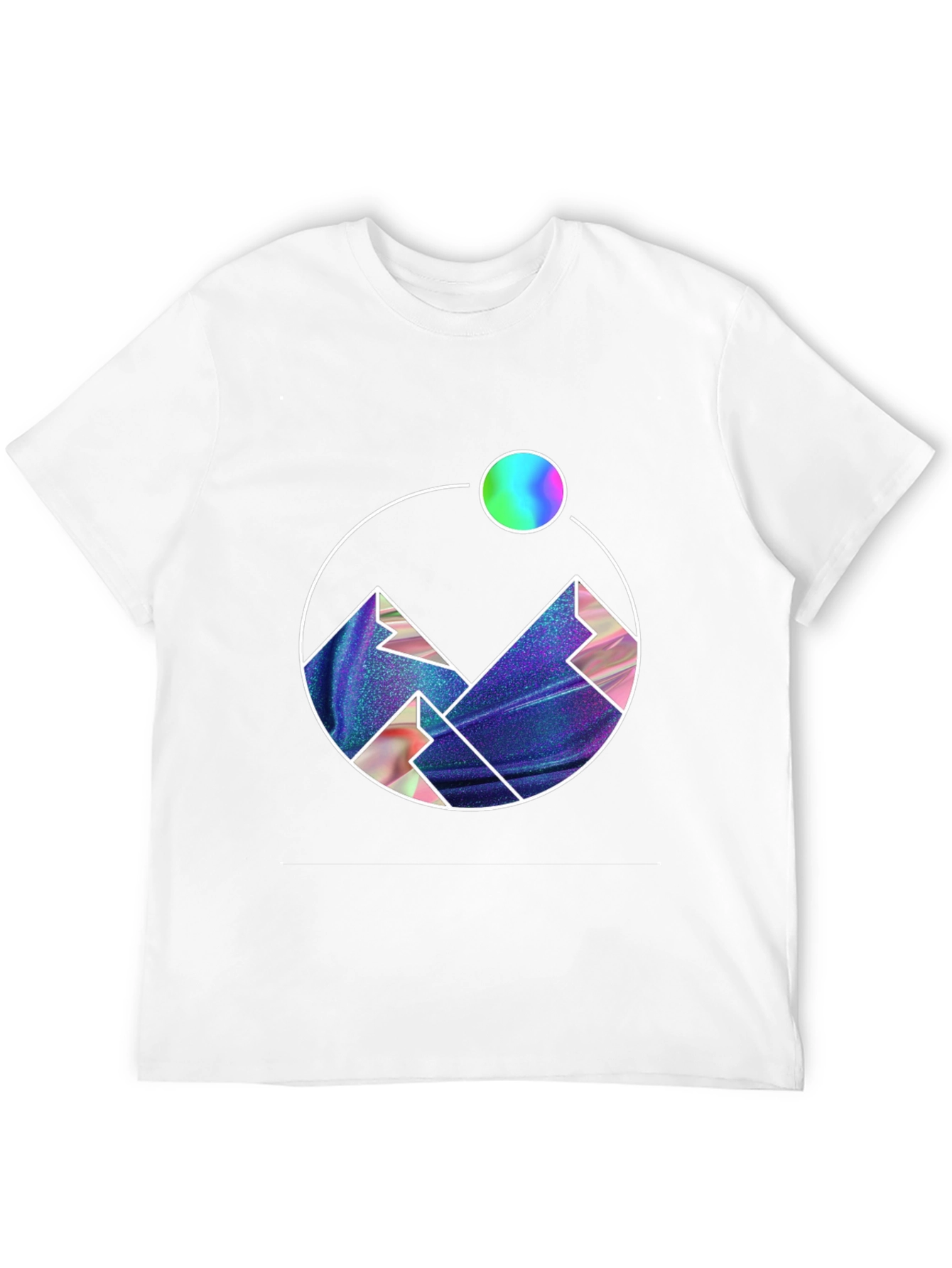 Mountainscape Graphic Tee - Black Cotton Blend