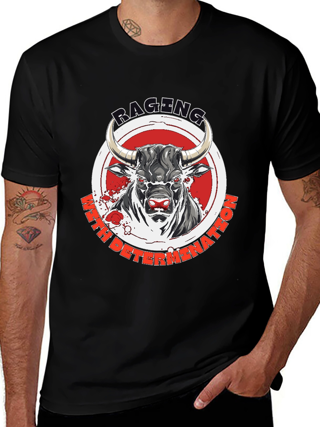 Raging Bull T-Shirt - Motivational Graphic Tee