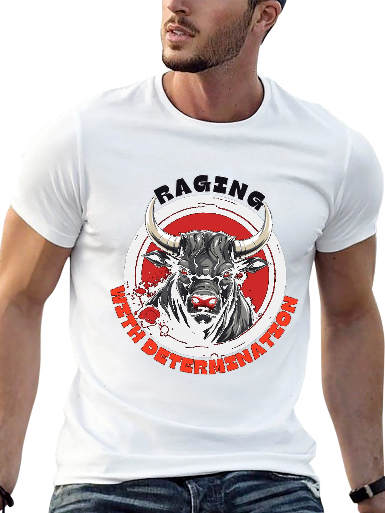 Raging Bull T-Shirt - Motivational Graphic Tee