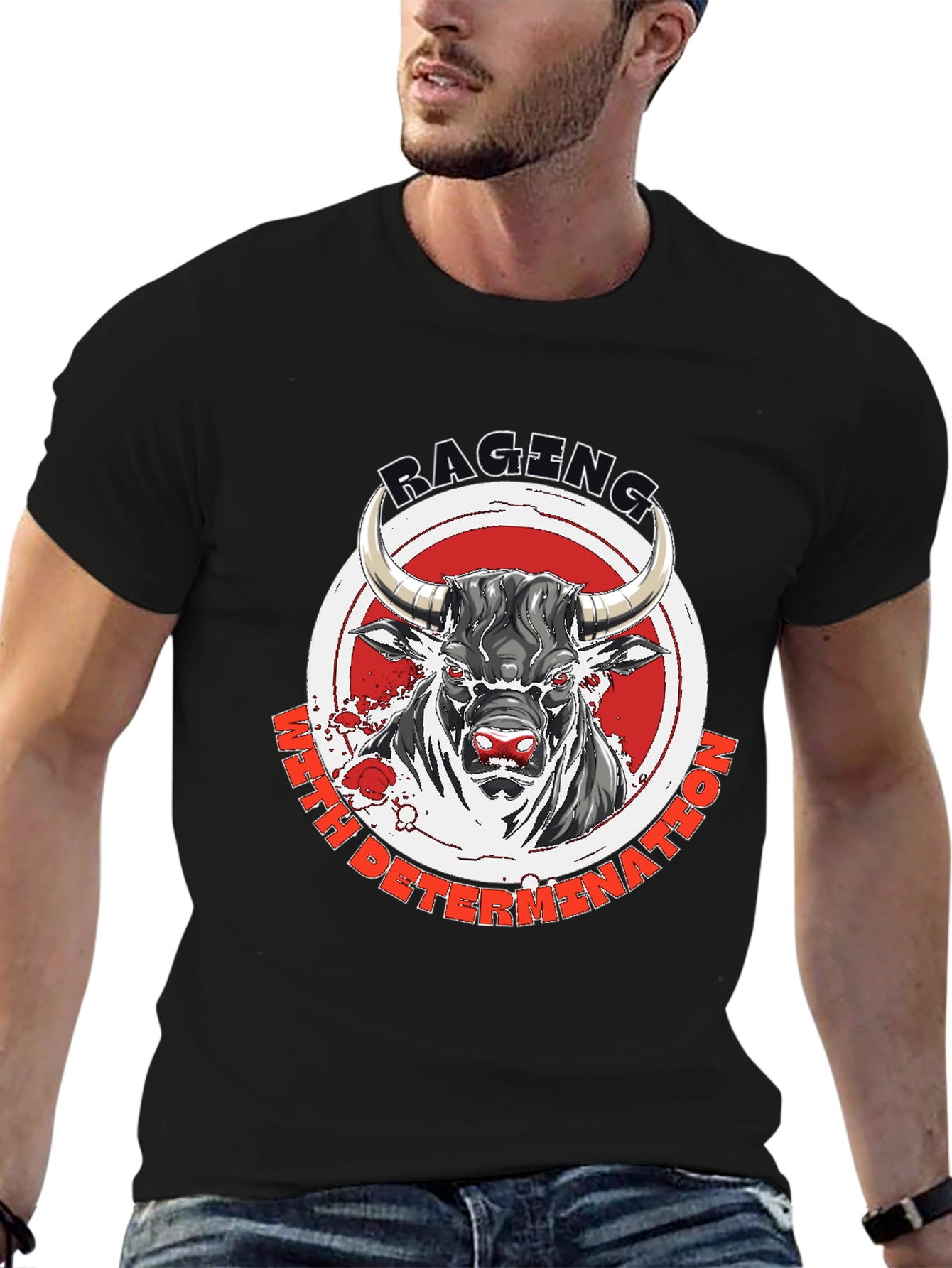 Raging Bull T-Shirt - Motivational Graphic Tee