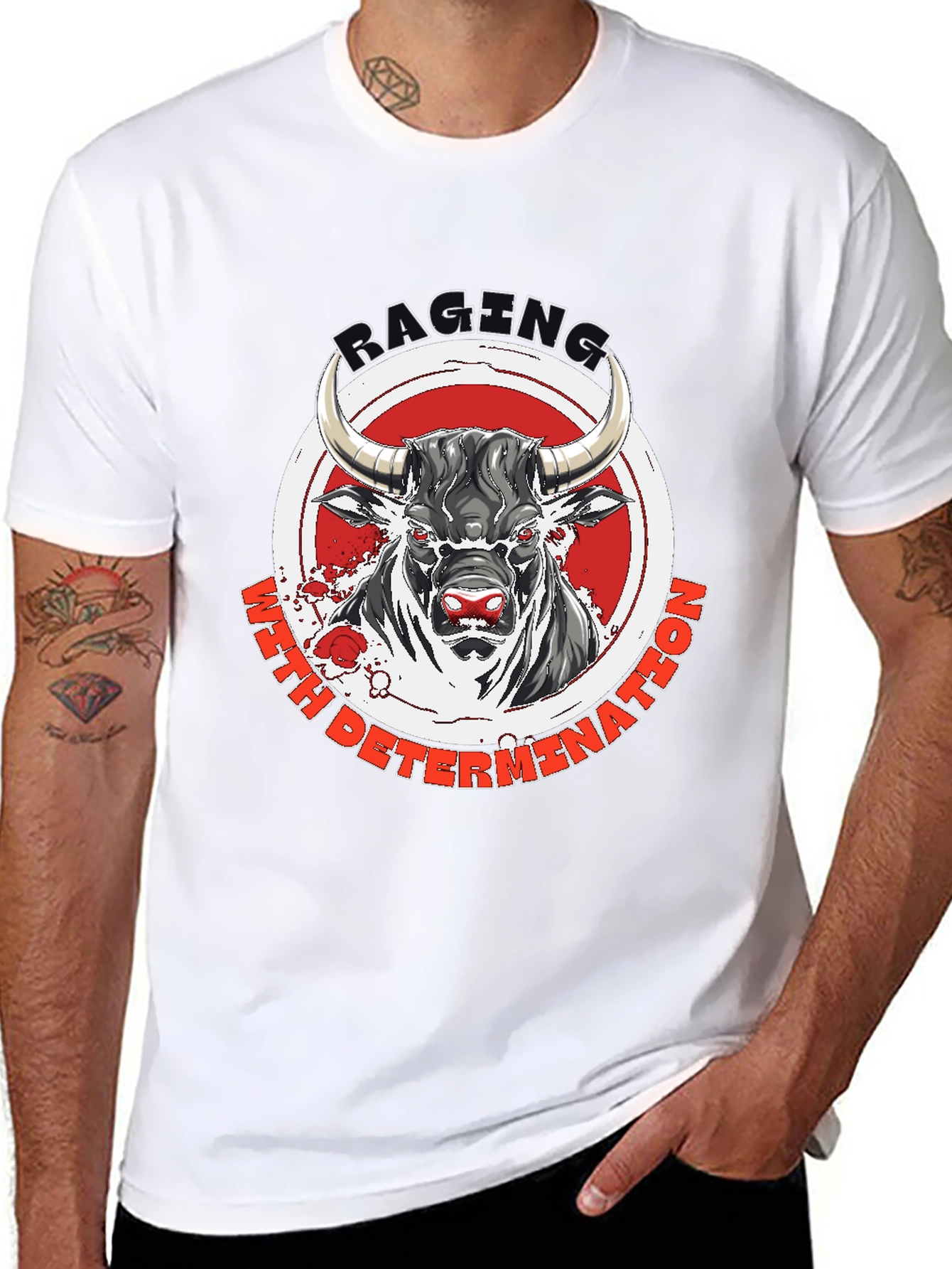 Raging Bull T-Shirt - Motivational Graphic Tee