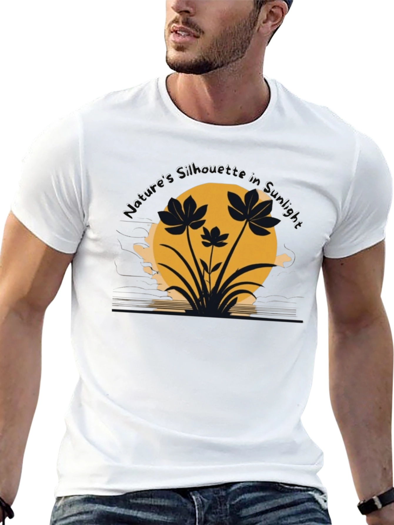 Nature Silhouette in Sunset Tee
