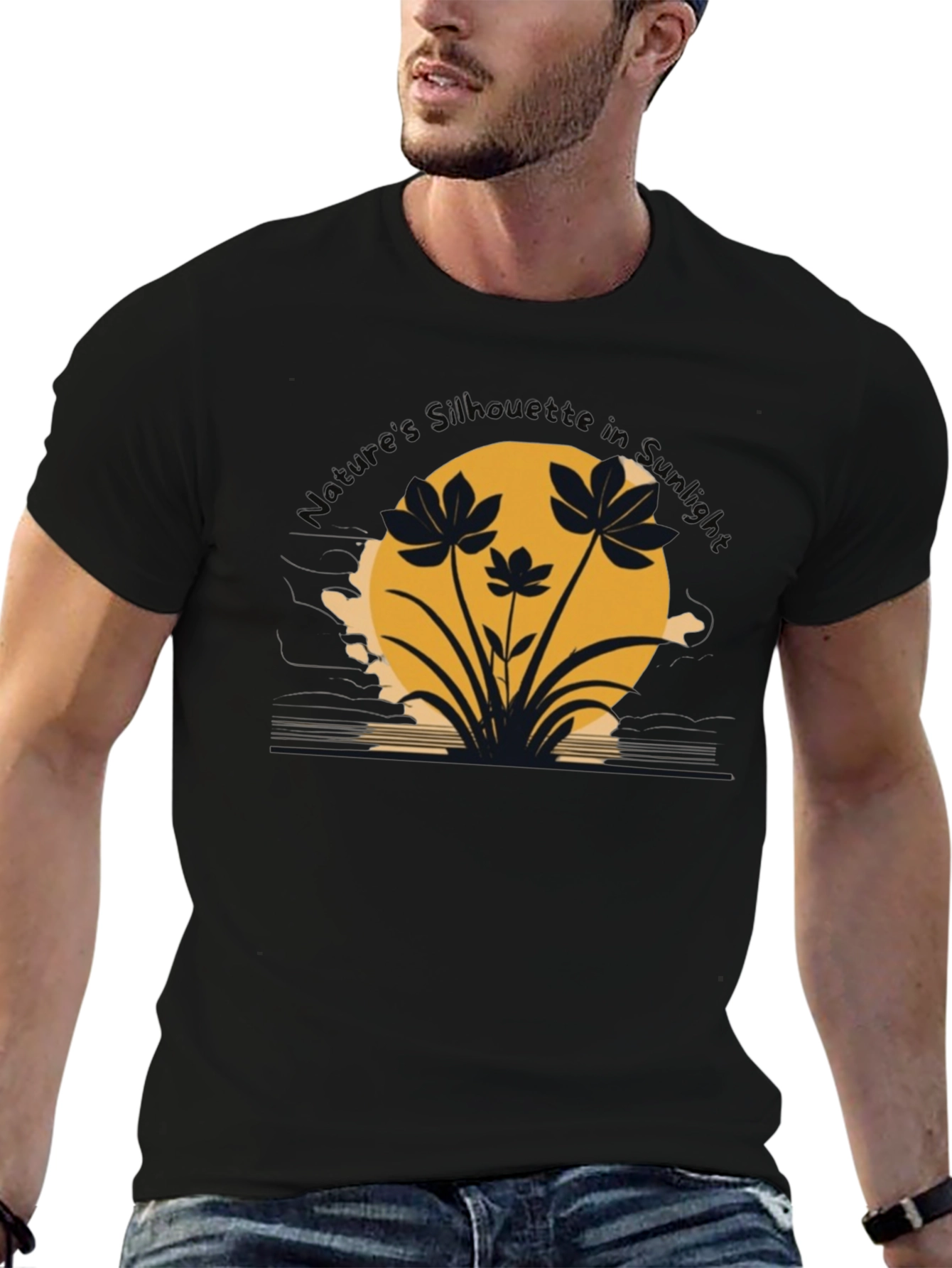 Nature Silhouette in Sunset Tee