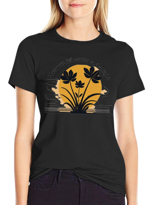 Nature Silhouette in Sunset Tee