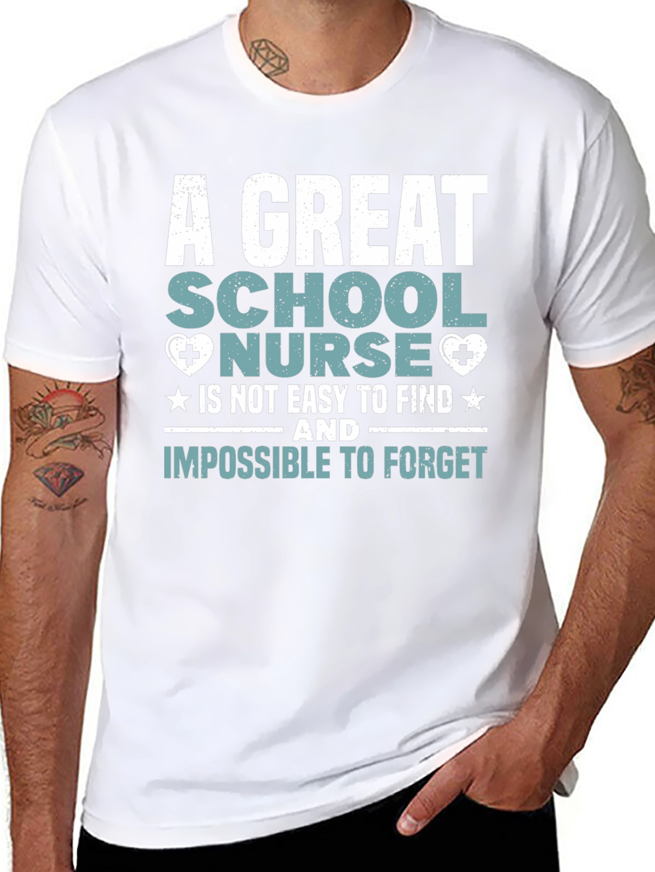 School Nurse T-Shirt: Great Nurse Easy to Find