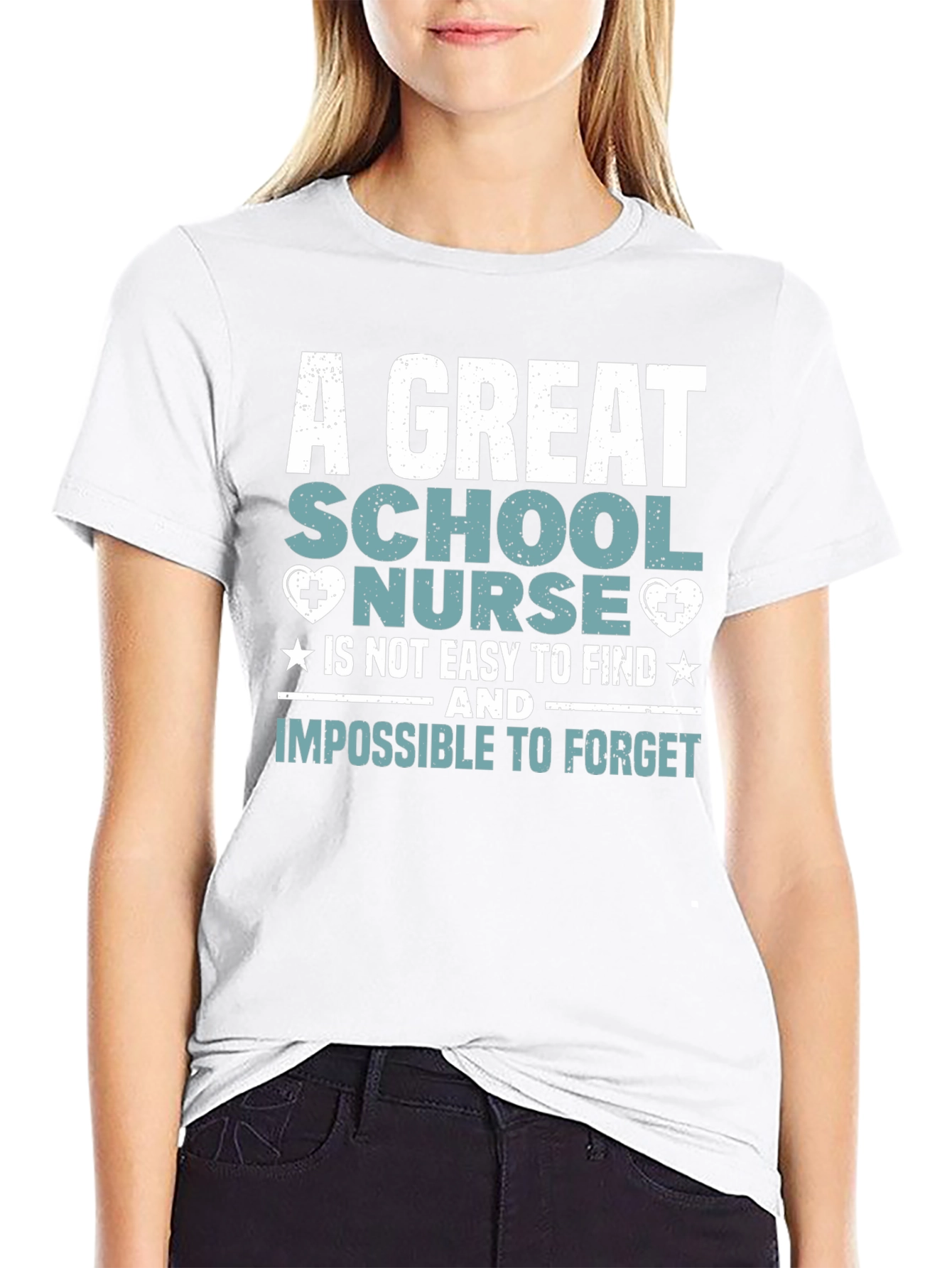 School Nurse T-Shirt: Great Nurse Easy to Find