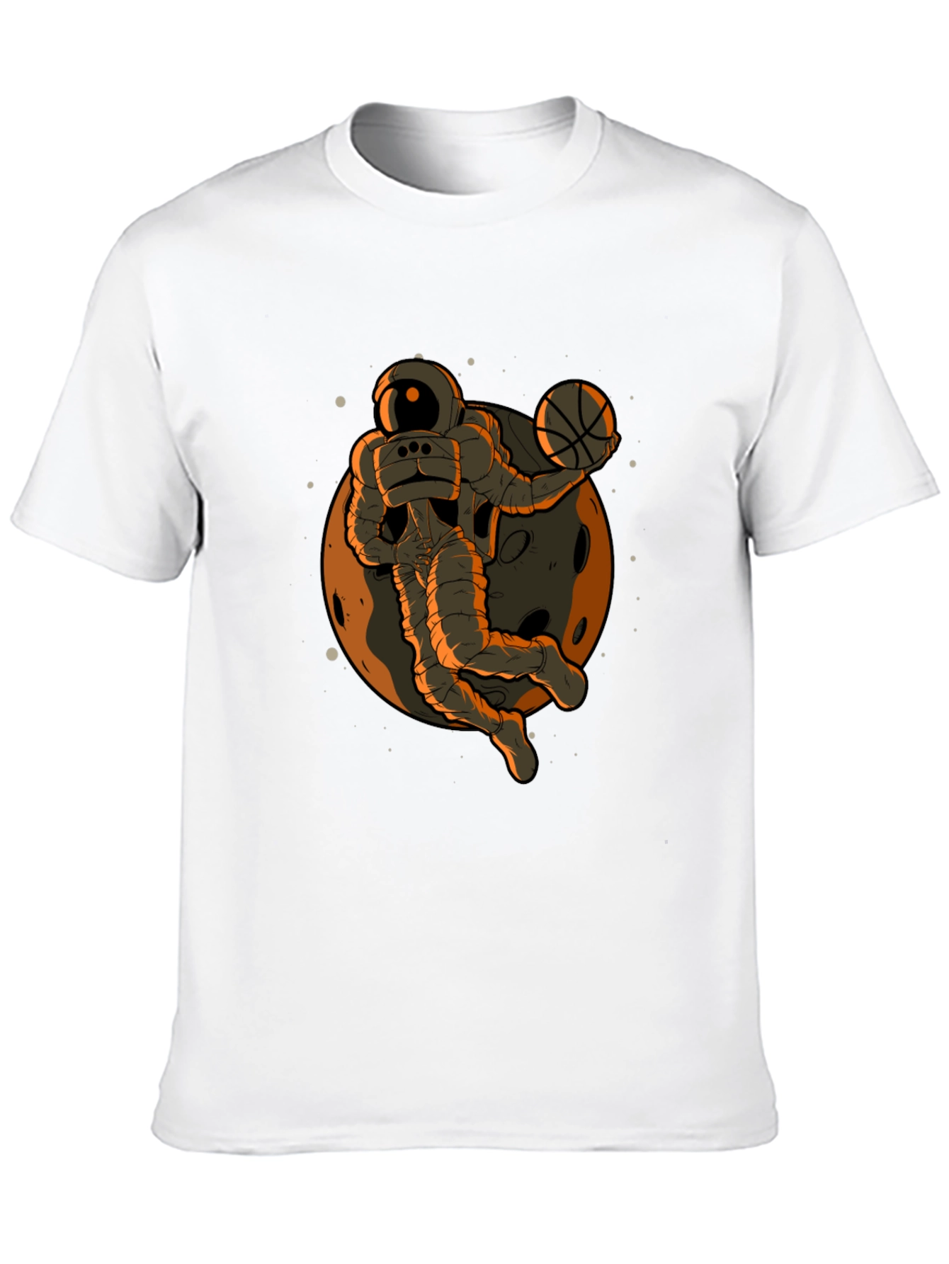 Astronaut Dunk Black T-Shirt - Space Basketball Fan Apparel