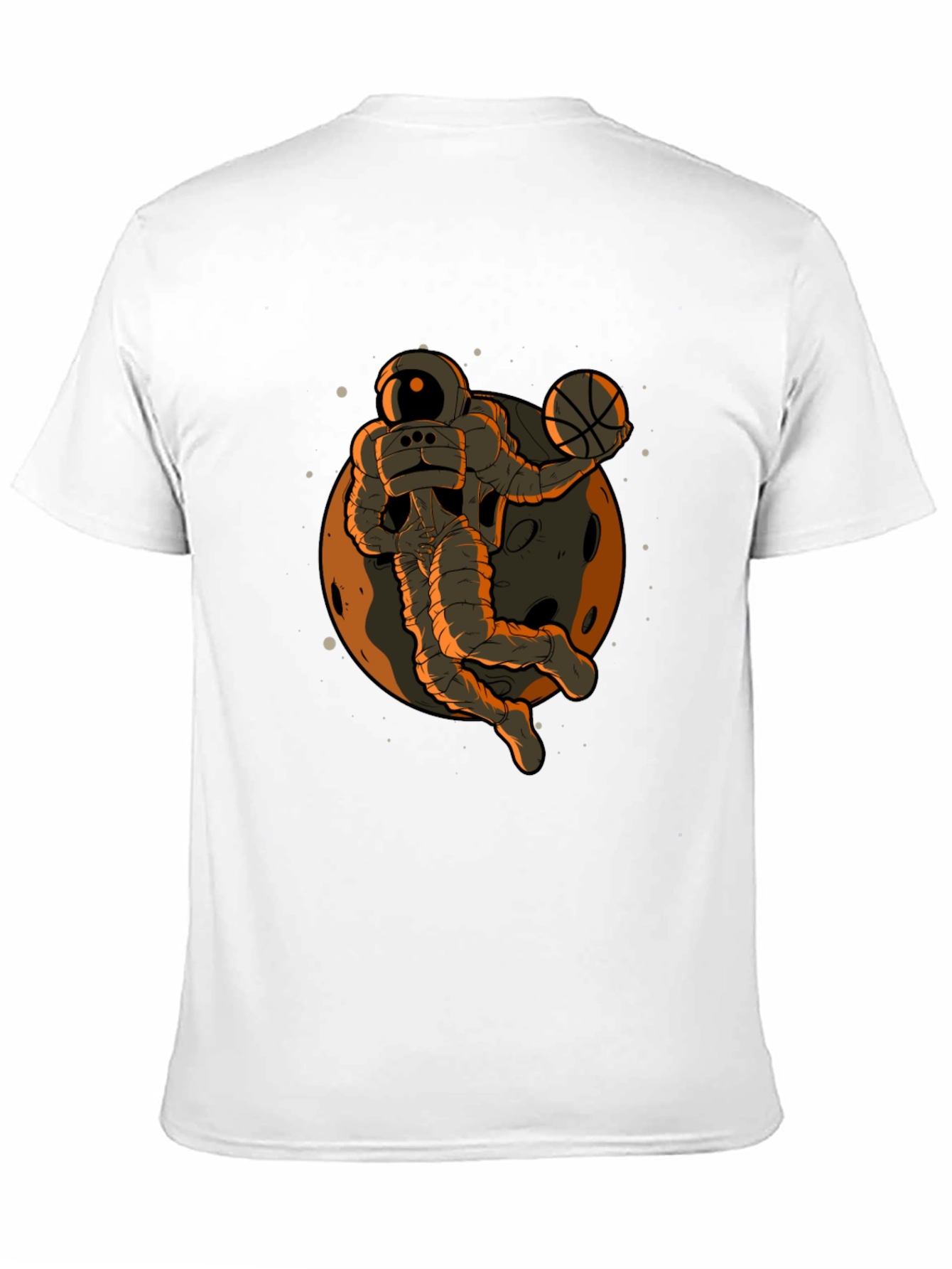 Astronaut Dunk Black T-Shirt - Space Basketball Fan Apparel