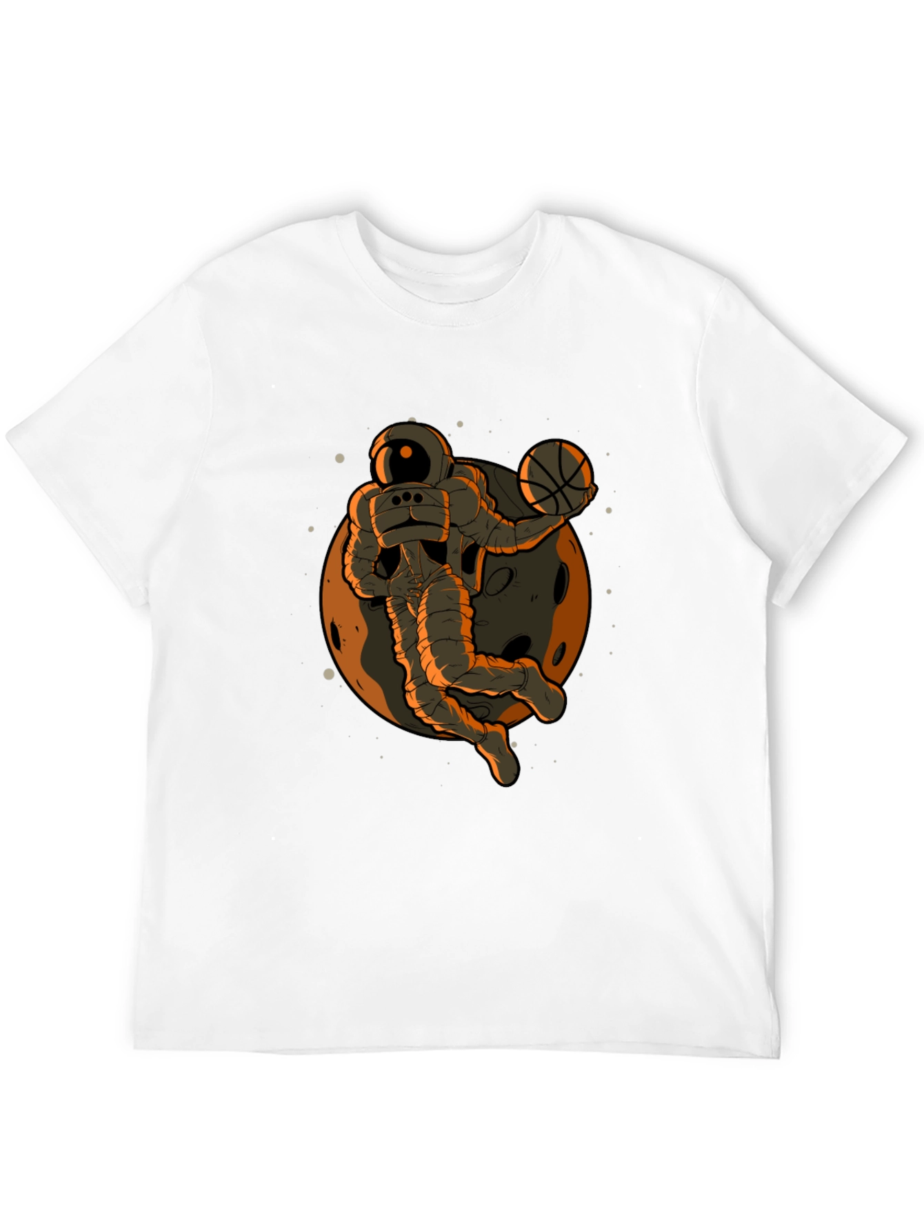 Astronaut Dunk Black T-Shirt - Space Basketball Fan Apparel