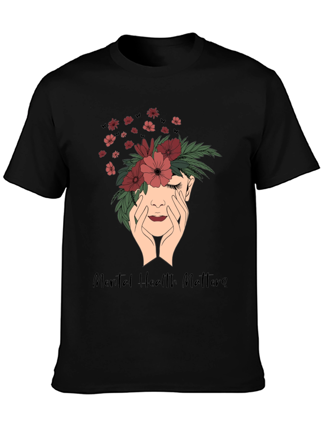 Mental Health Matters Floral T-Shirt