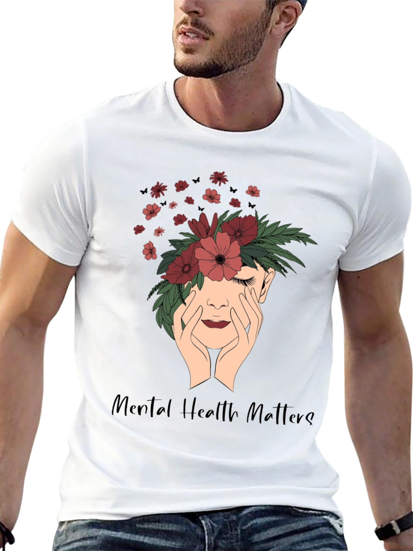 Mental Health Matters Floral T-Shirt