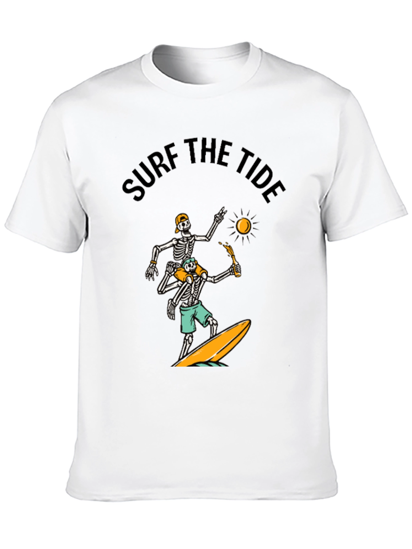 Surf the Tide Skeleton Graphic Tee