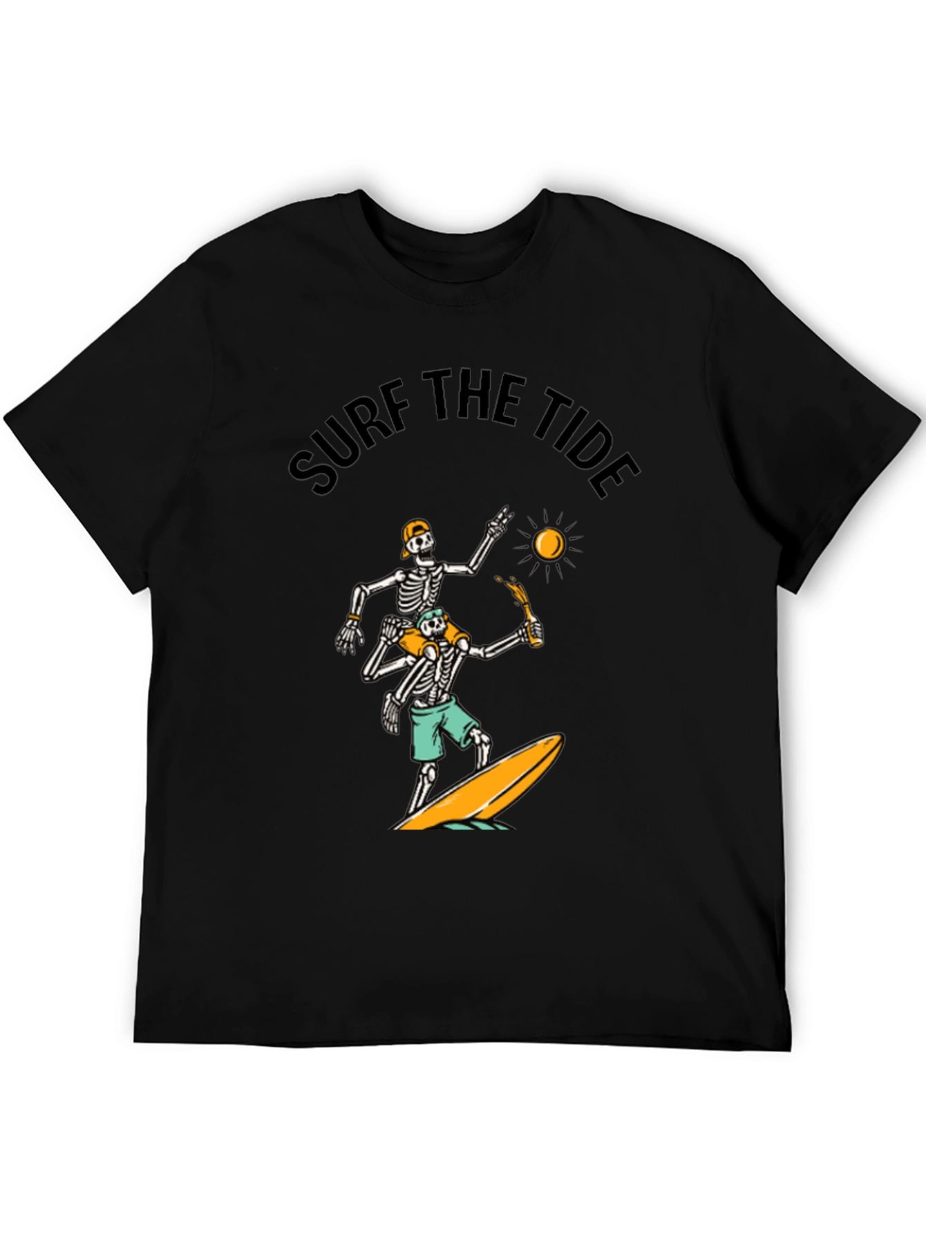 Surf the Tide Skeleton Graphic Tee
