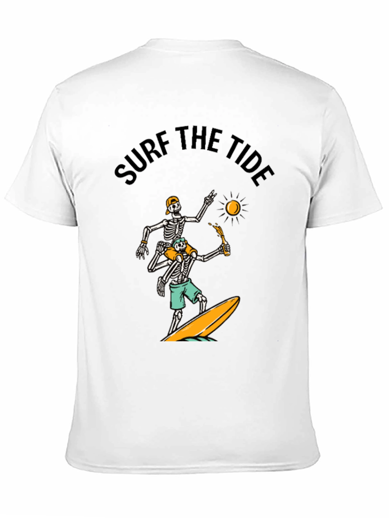 Surf the Tide Skeleton Graphic Tee