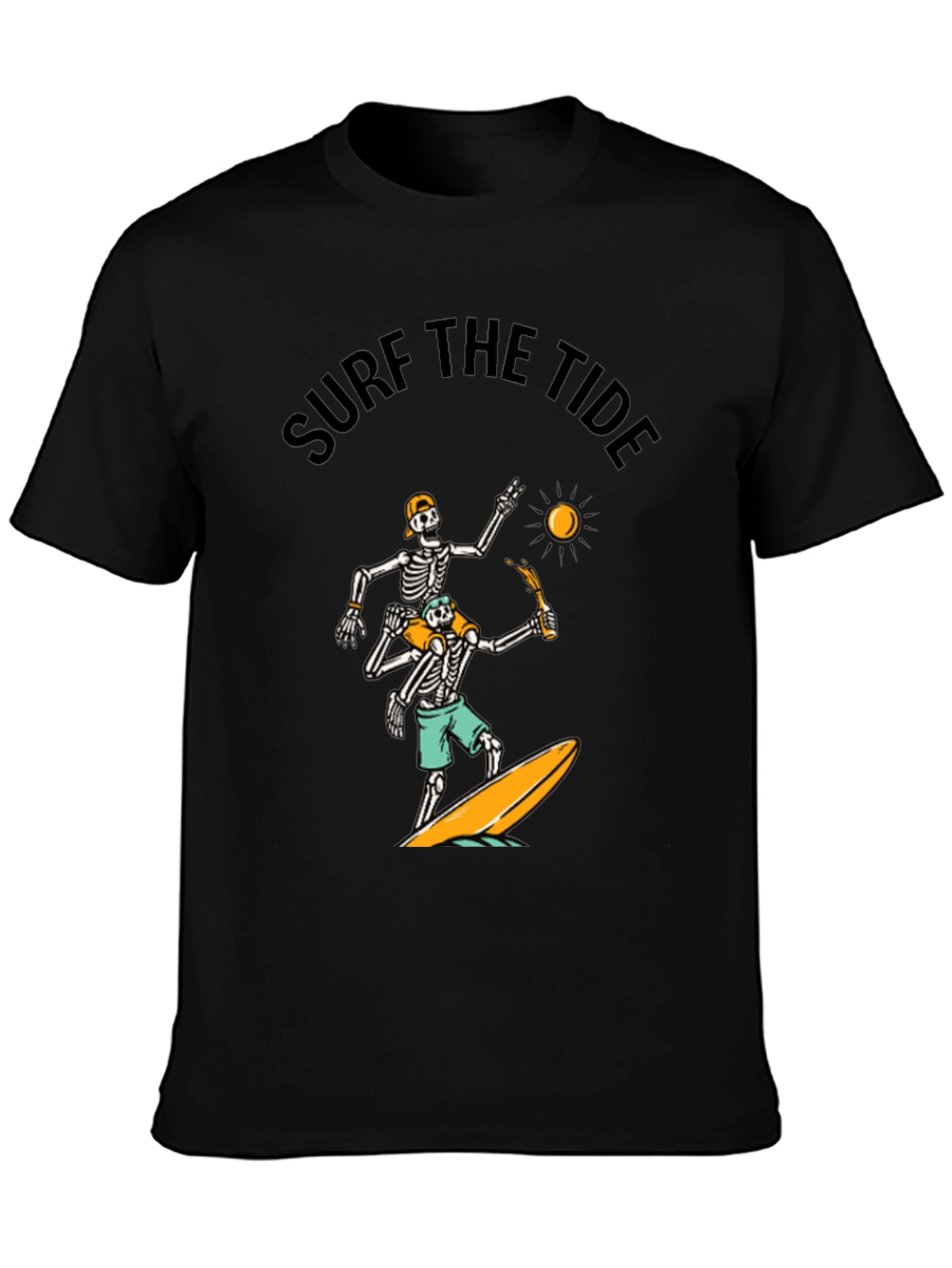 Surf the Tide Skeleton Graphic Tee