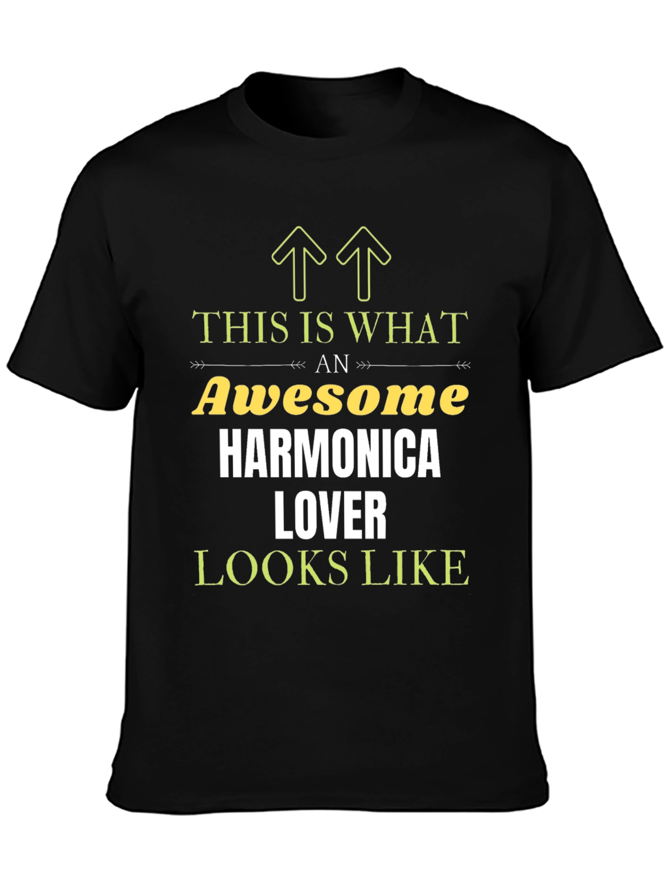 Awesome Harmonica Lover Graphic Tee - Novelty Gift