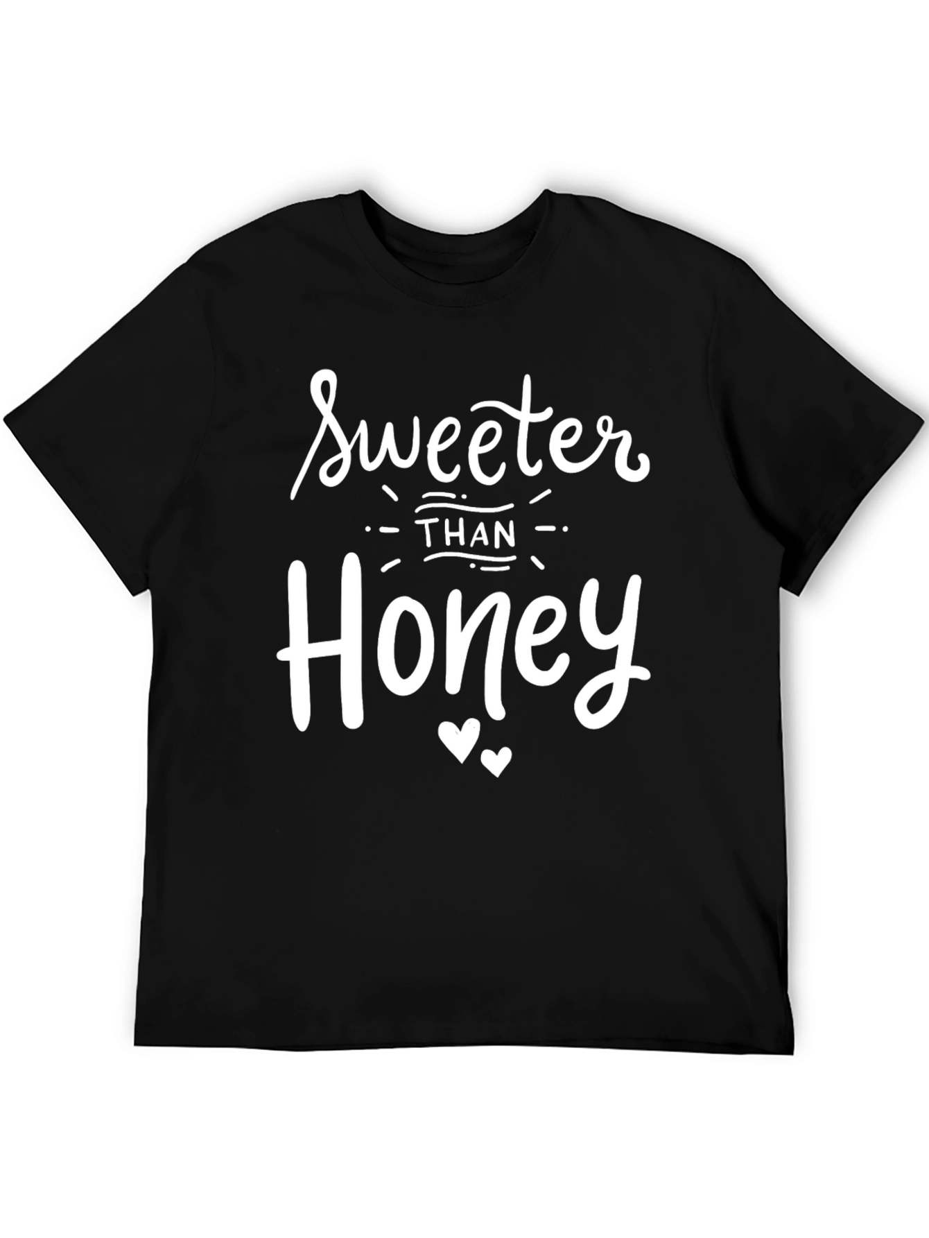 Sweeter Than Honey Graphic Tee - Black Cotton T-Shirt