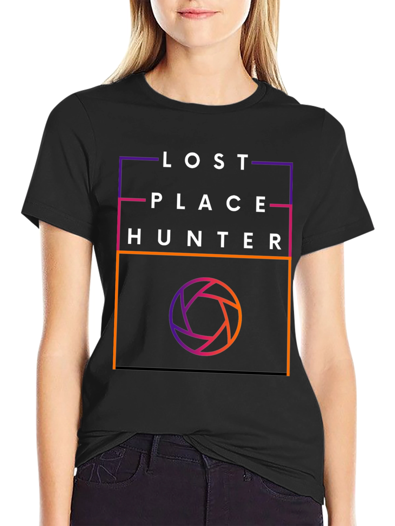Lost Place Hunter Graphic Tee - Black