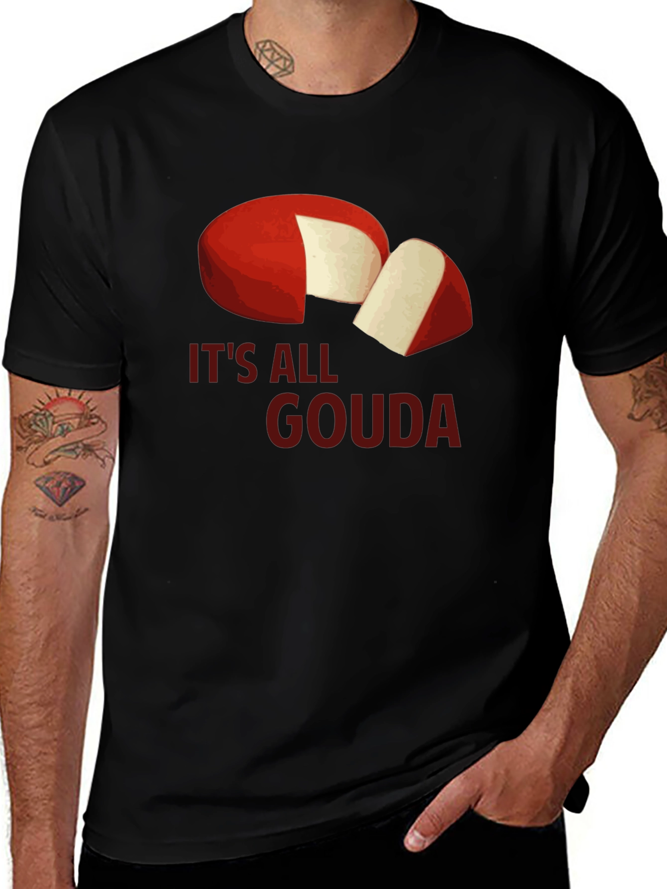 Its All Gouda T-Shirt - Cheese Lover Tee