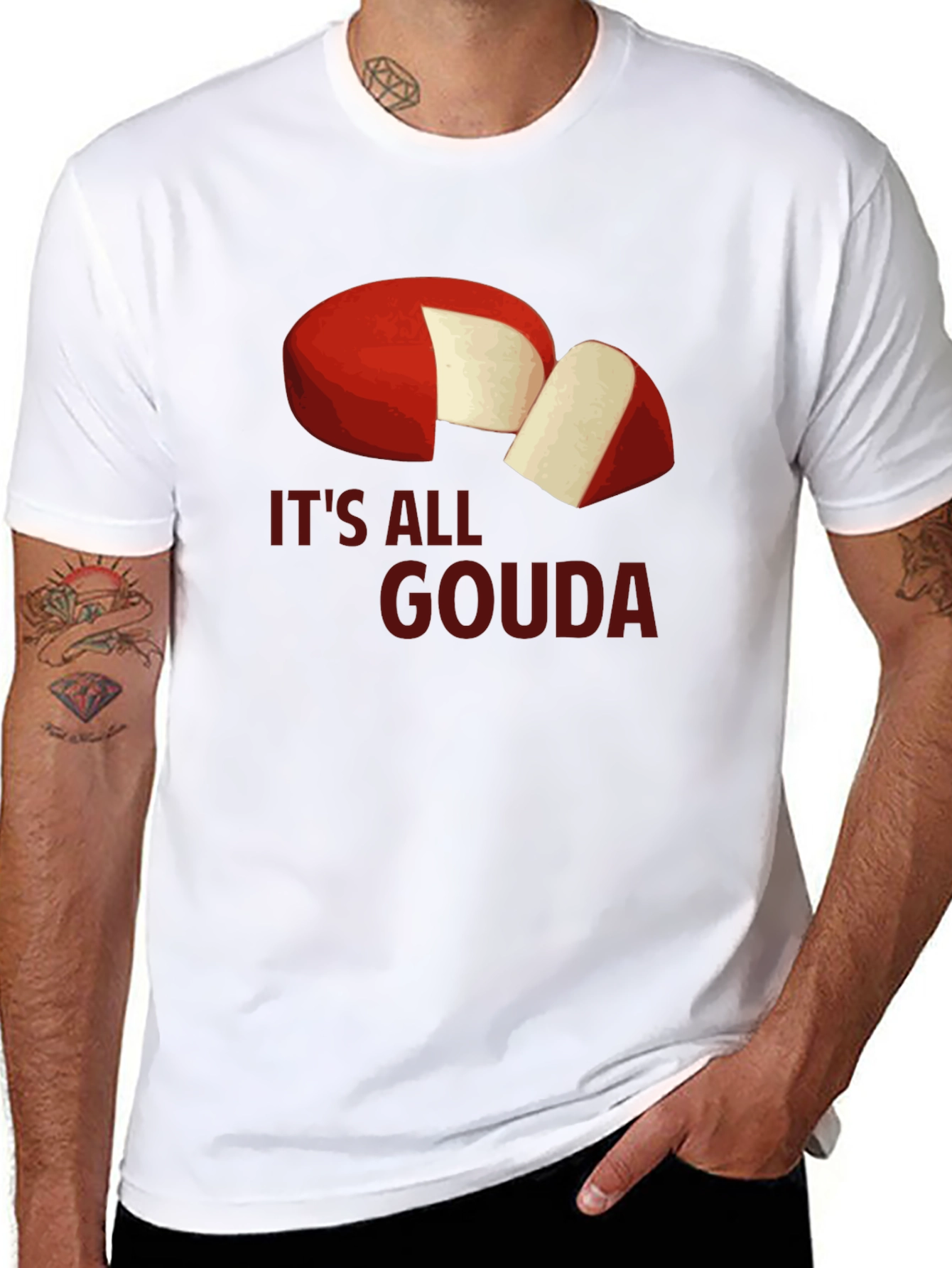 Its All Gouda T-Shirt - Cheese Lover Tee