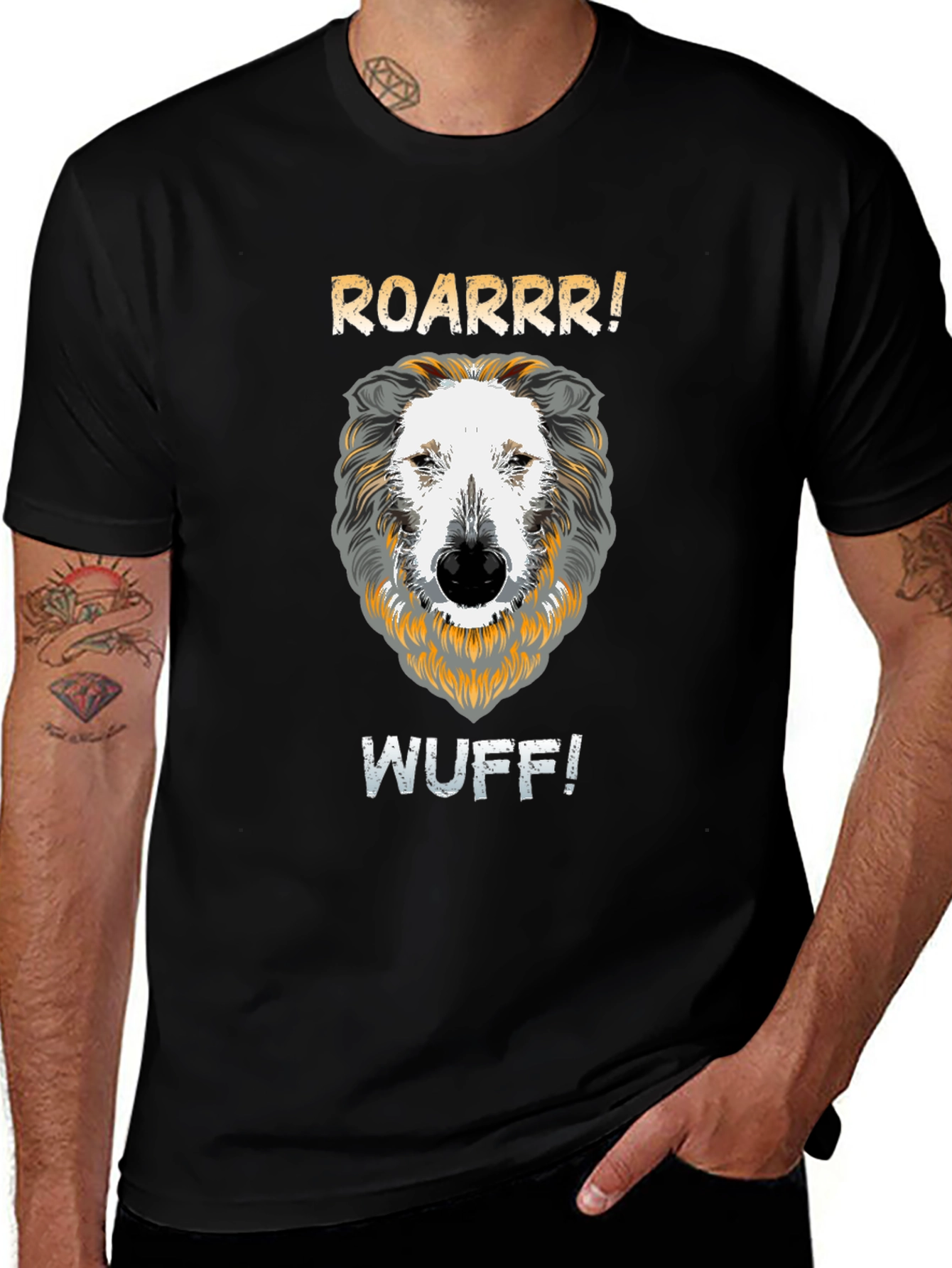 Roarrr Wuff Dog T-Shirt