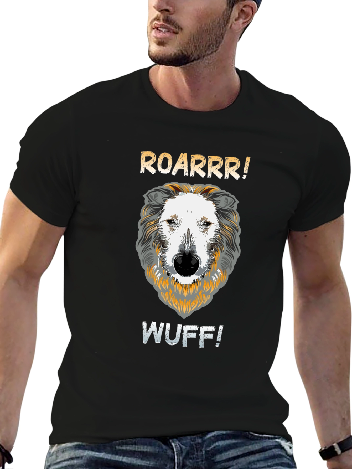Roarrr Wuff Dog T-Shirt