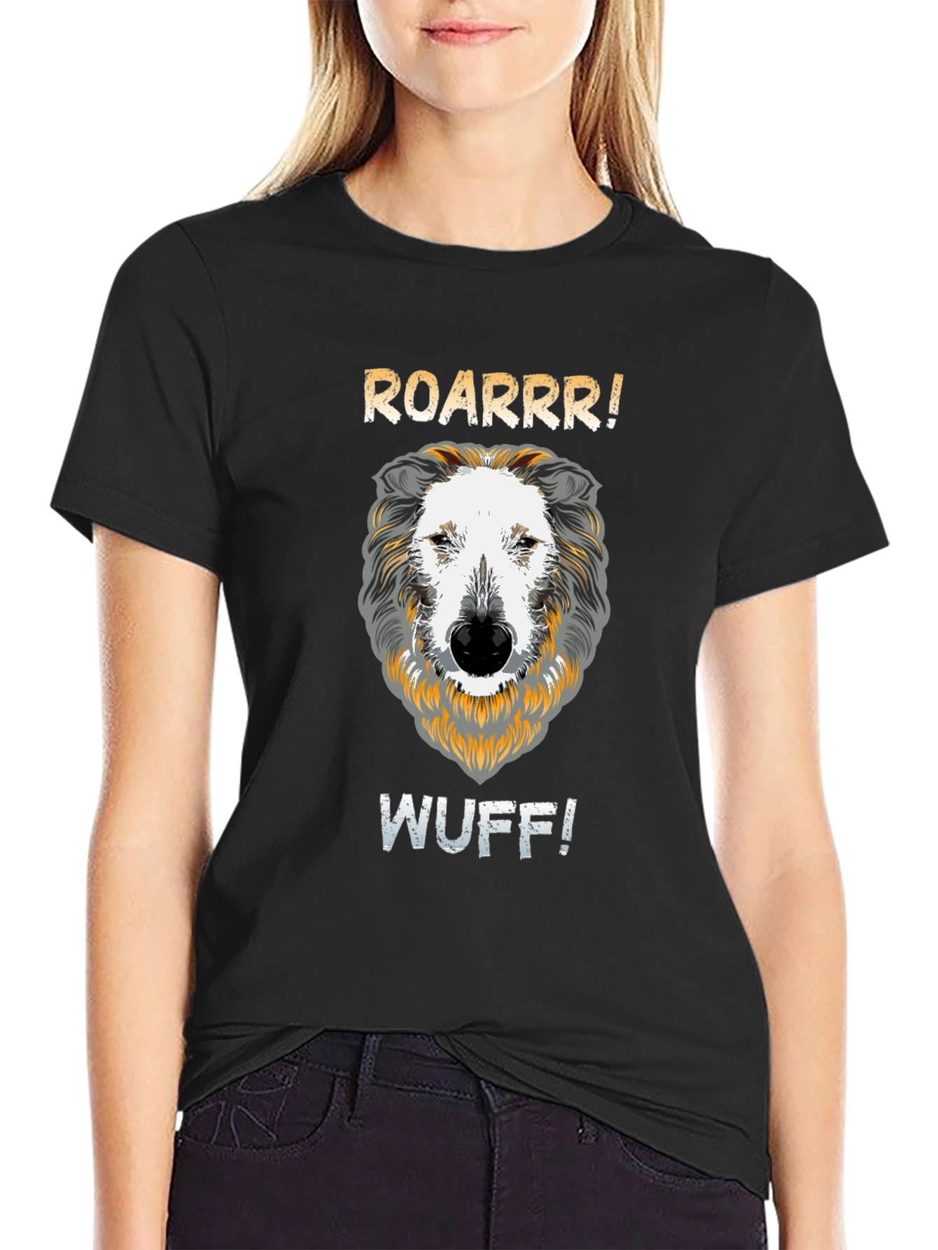 Roarrr Wuff Dog T-Shirt