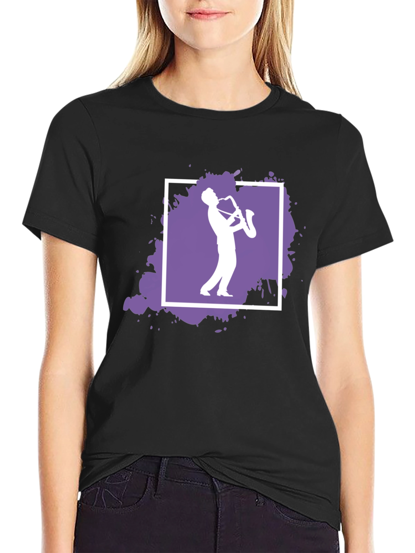 Saxophone Player Graphic Tee - Cool Musician T-Shirt
