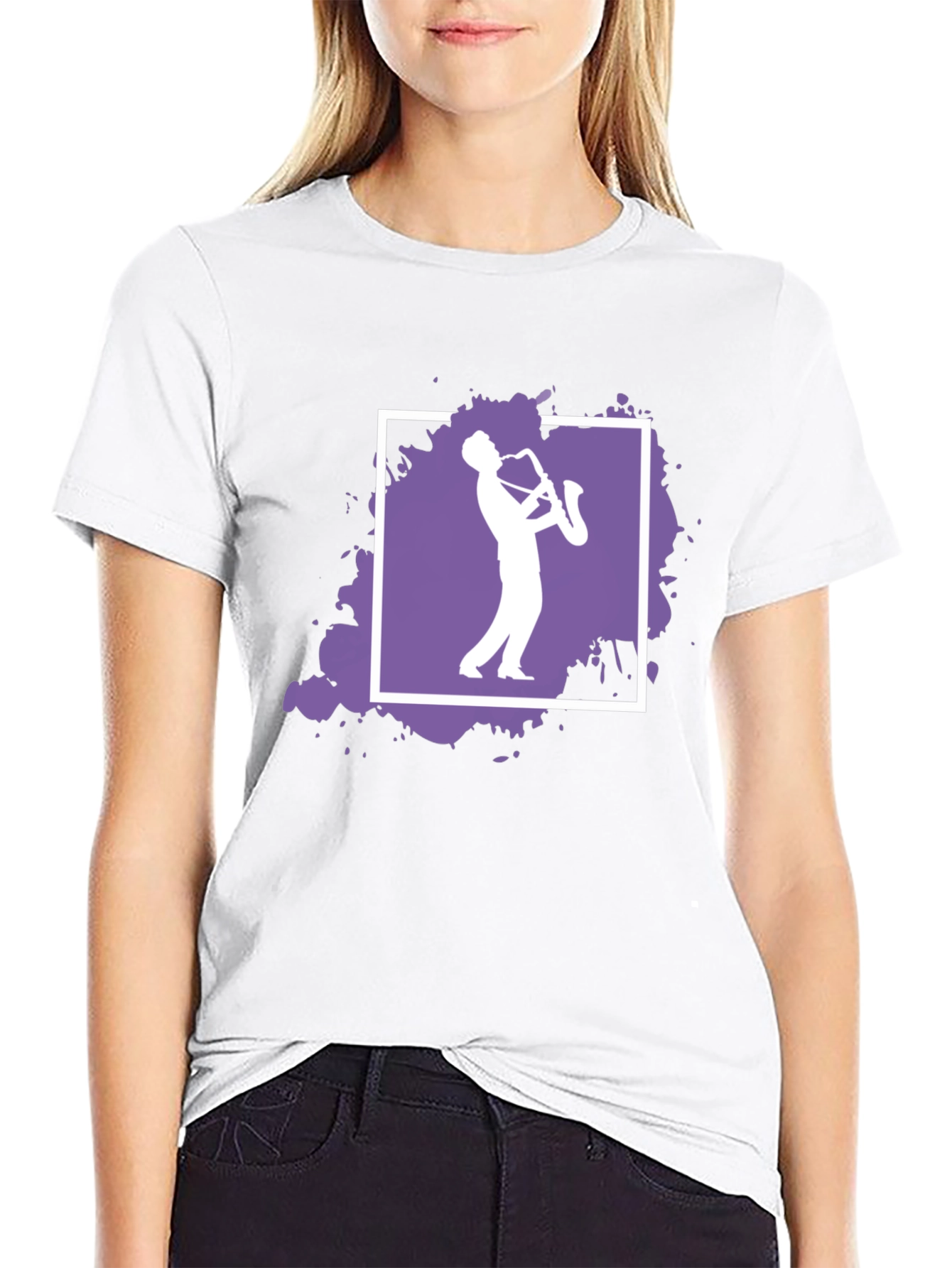 Saxophone Player Graphic Tee - Cool Musician T-Shirt