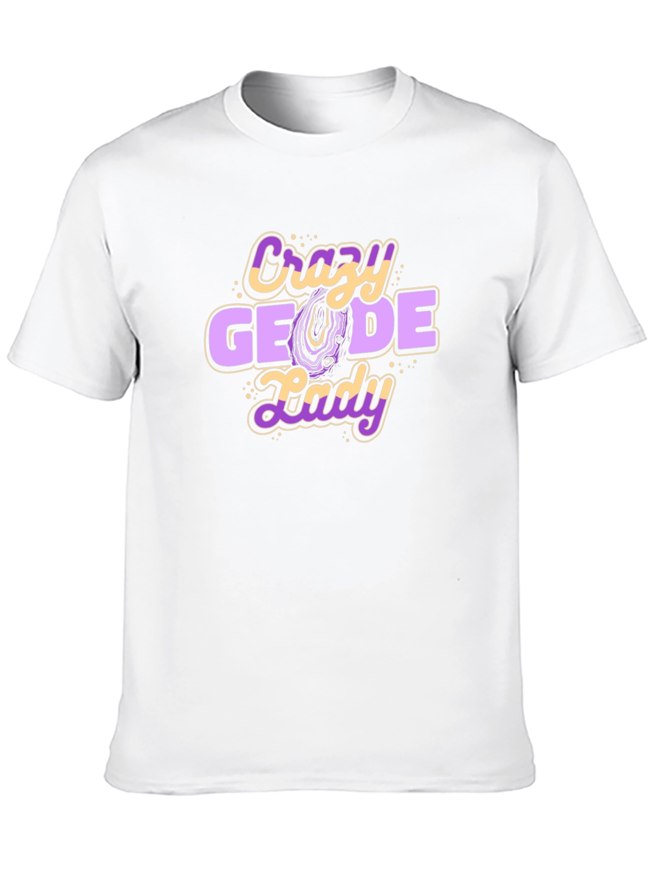 Crazy Geode Lady T-Shirt - Rockhound Tee