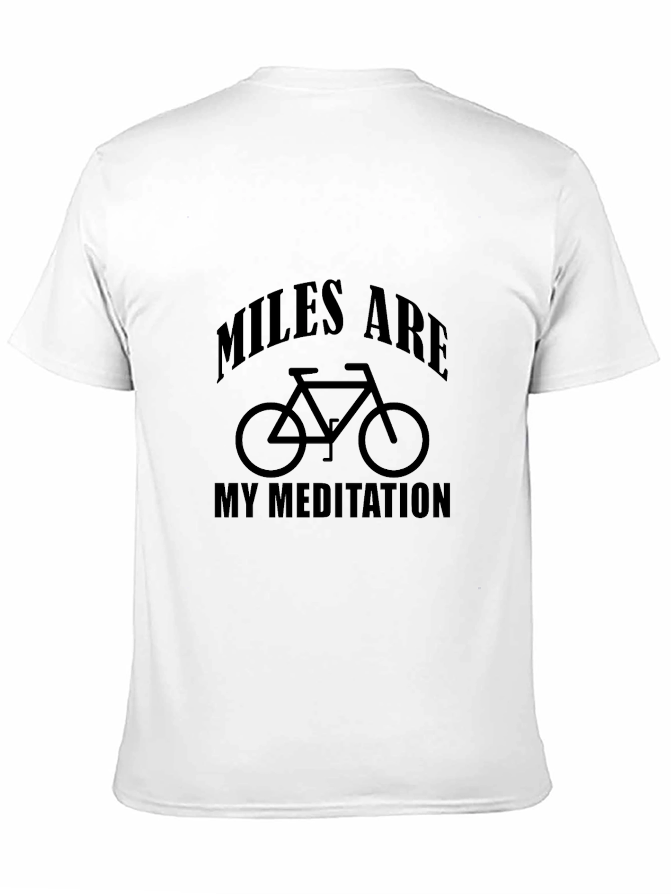 Miles Are My Meditation Black T-Shirt