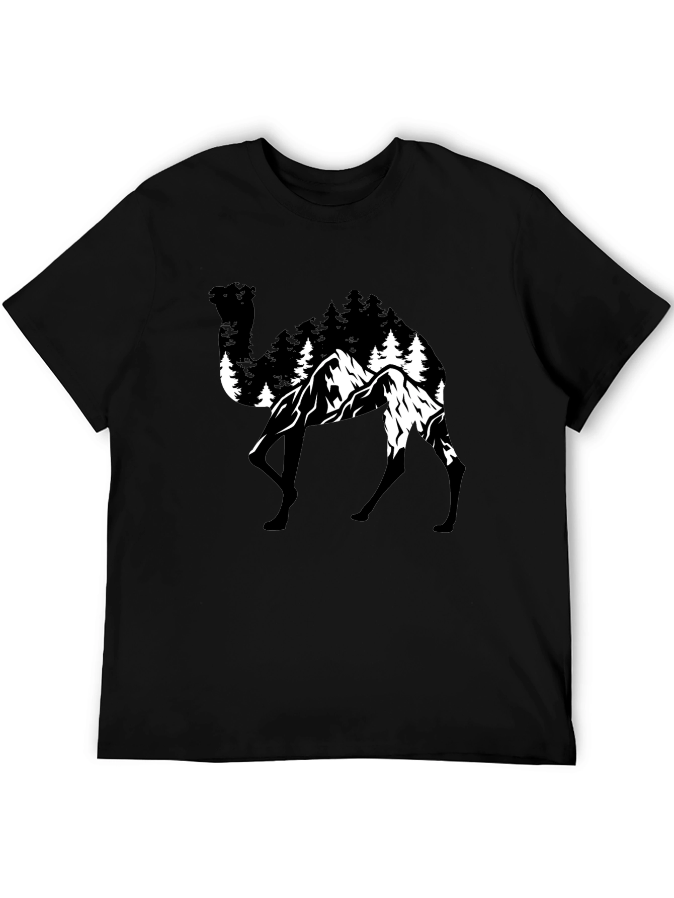 Camel Mountain T-Shirt - Nature Graphic Tee