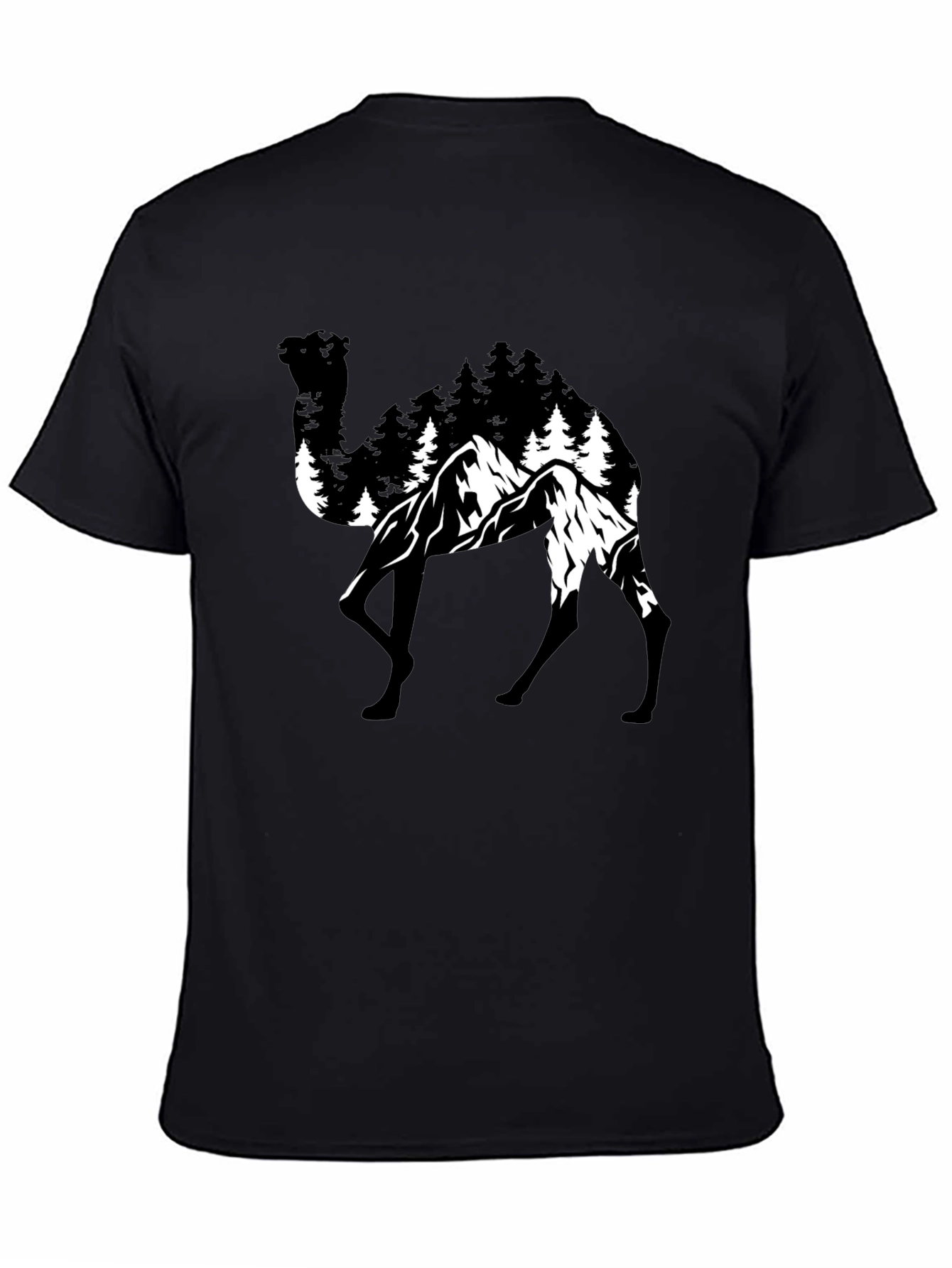 Camel Mountain T-Shirt - Nature Graphic Tee