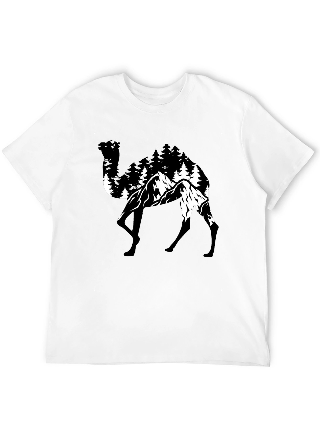 Camel Mountain T-Shirt - Nature Graphic Tee
