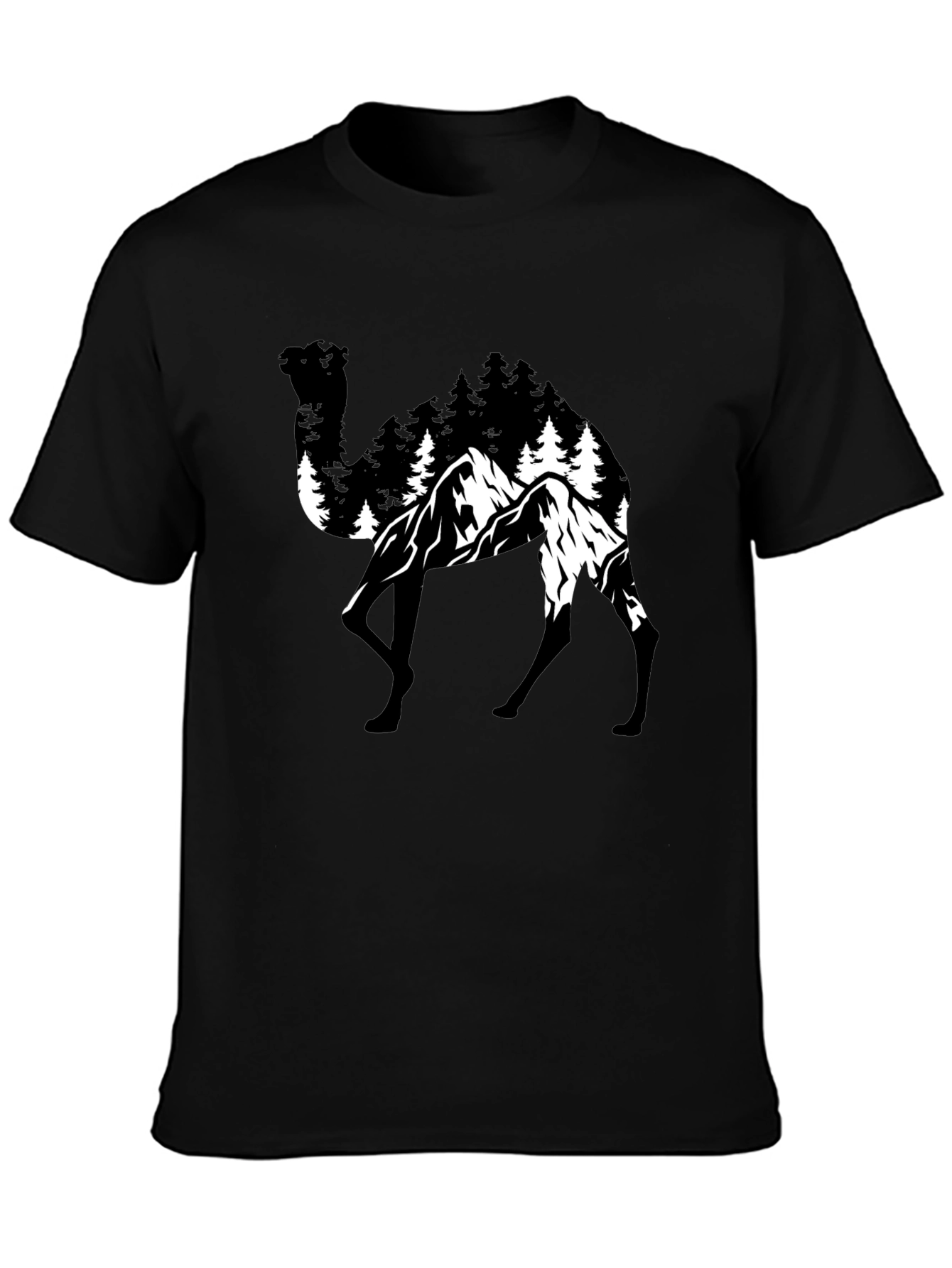 Camel Mountain T-Shirt - Nature Graphic Tee