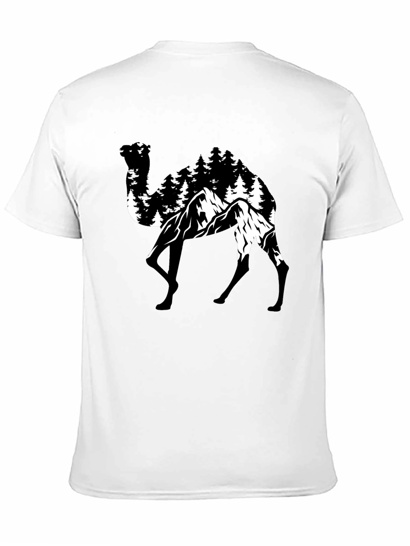 Camel Mountain T-Shirt - Nature Graphic Tee
