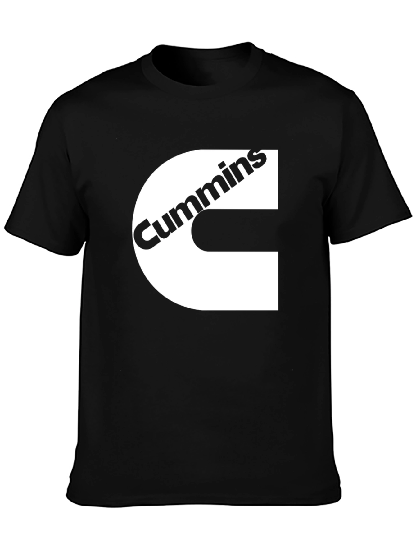 Cummins Logo Black T-Shirt - Diesel Engine Fan Apparel