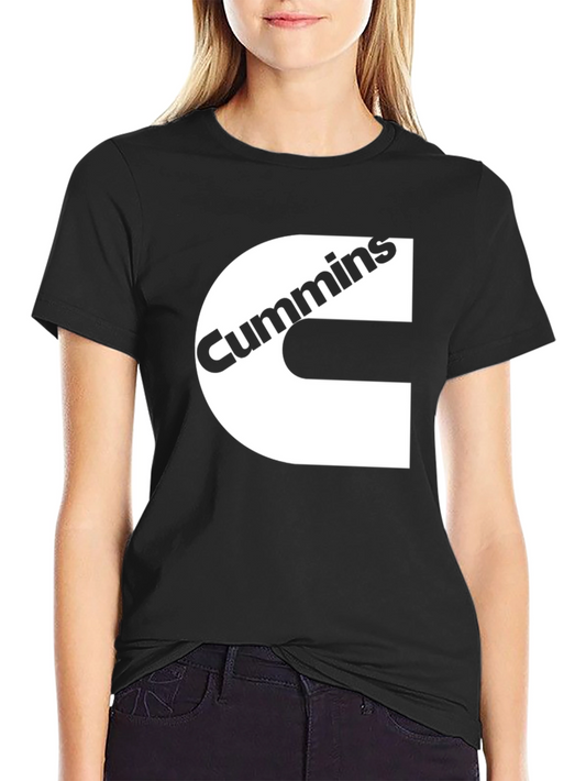 Cummins Logo Black T-Shirt - Diesel Engine Fan Apparel