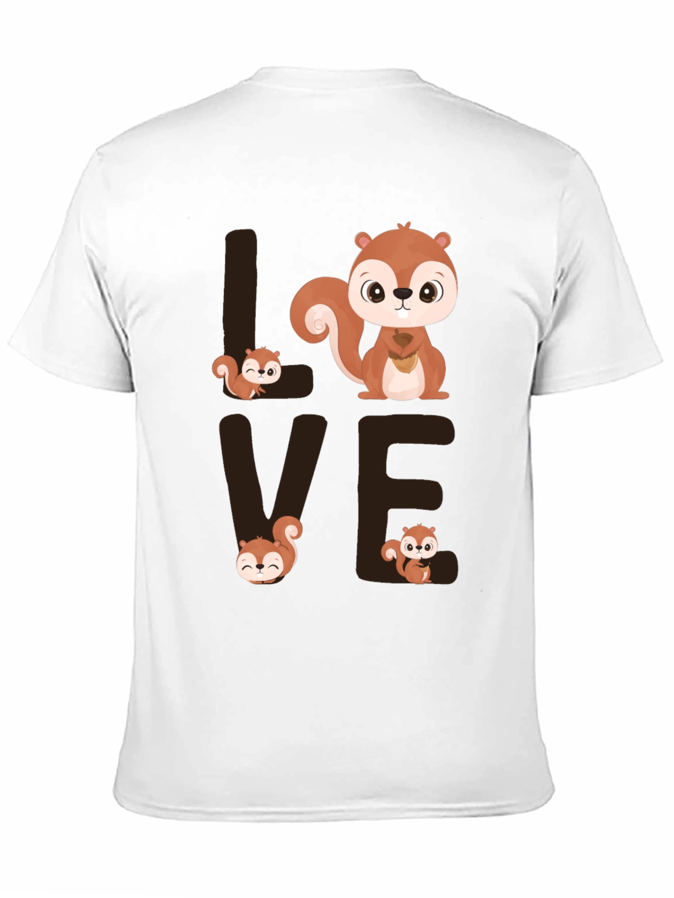 Squirrel Love Graphic Tee - Cute Animal T-Shirt