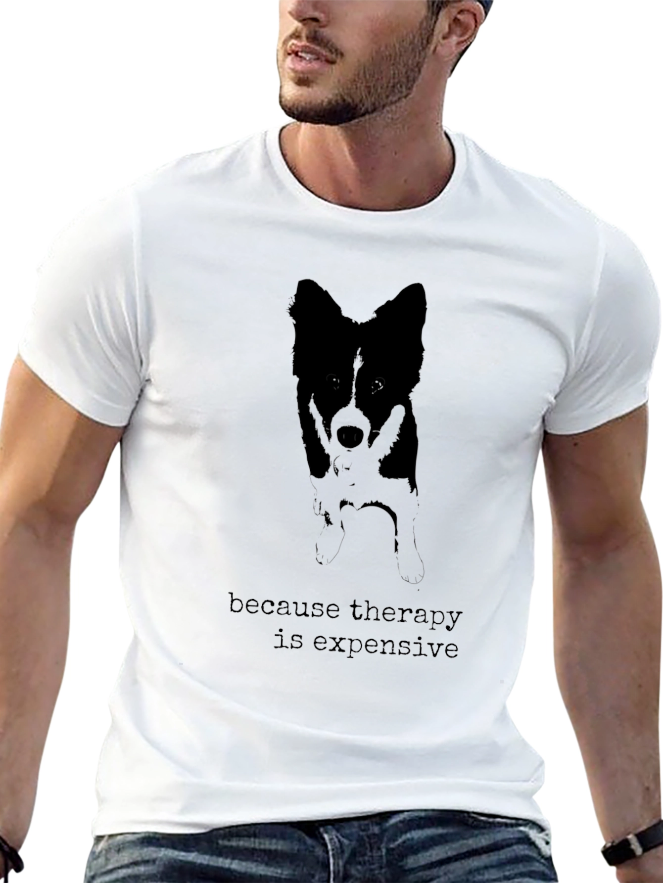 Therapy is Expensive Dog Graphic Tee