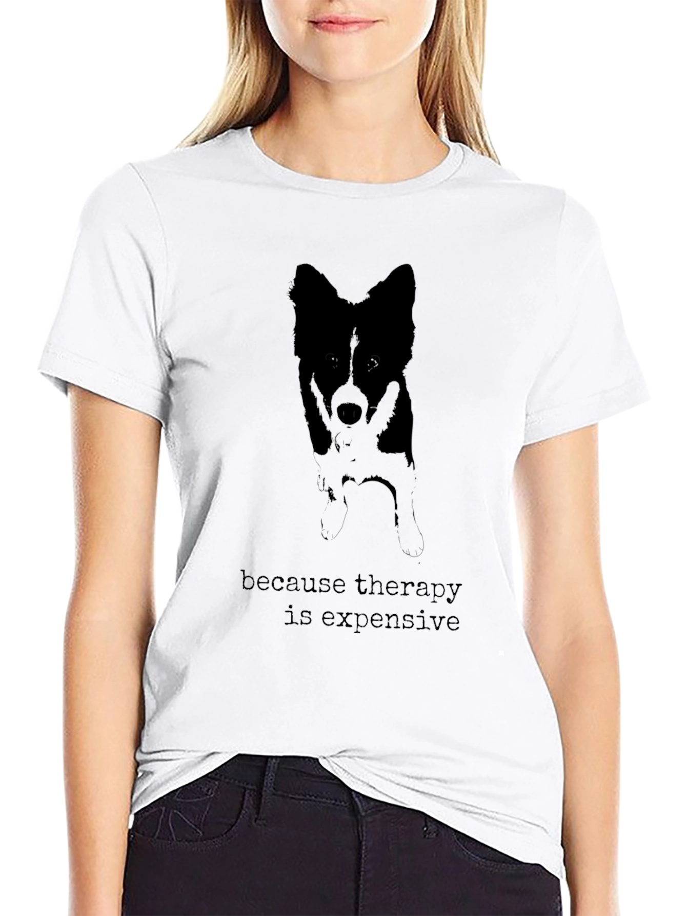 Therapy is Expensive Dog Graphic Tee