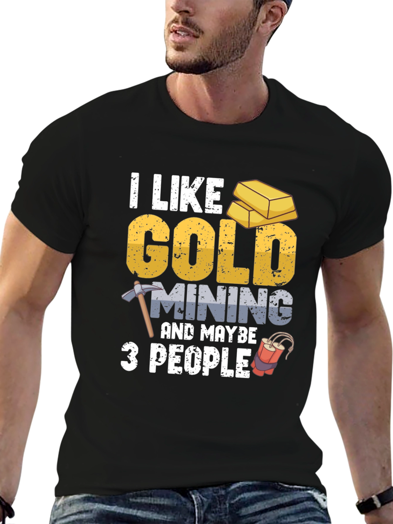 Gold Mining T-Shirt - Funny Graphic Tee