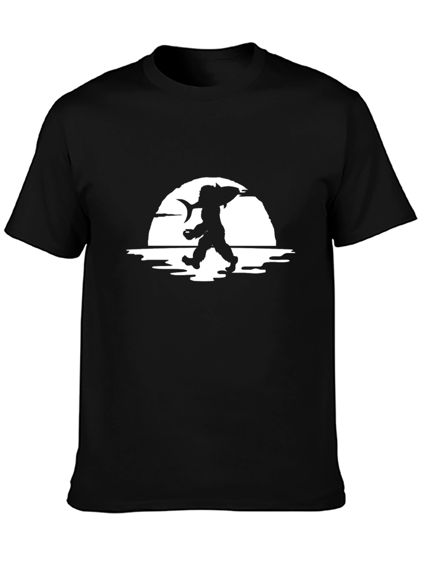 Fisherman Silhouette Graphic Tee