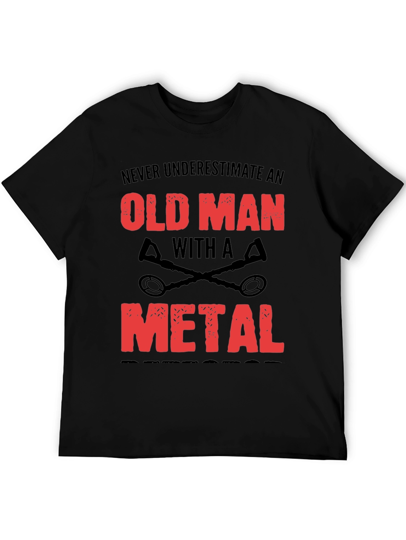 Old Man Metal Detector T-Shirt
